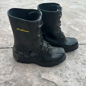 Lacrosse 4 buckle 11 inch tall 4 buckle boots, size 11